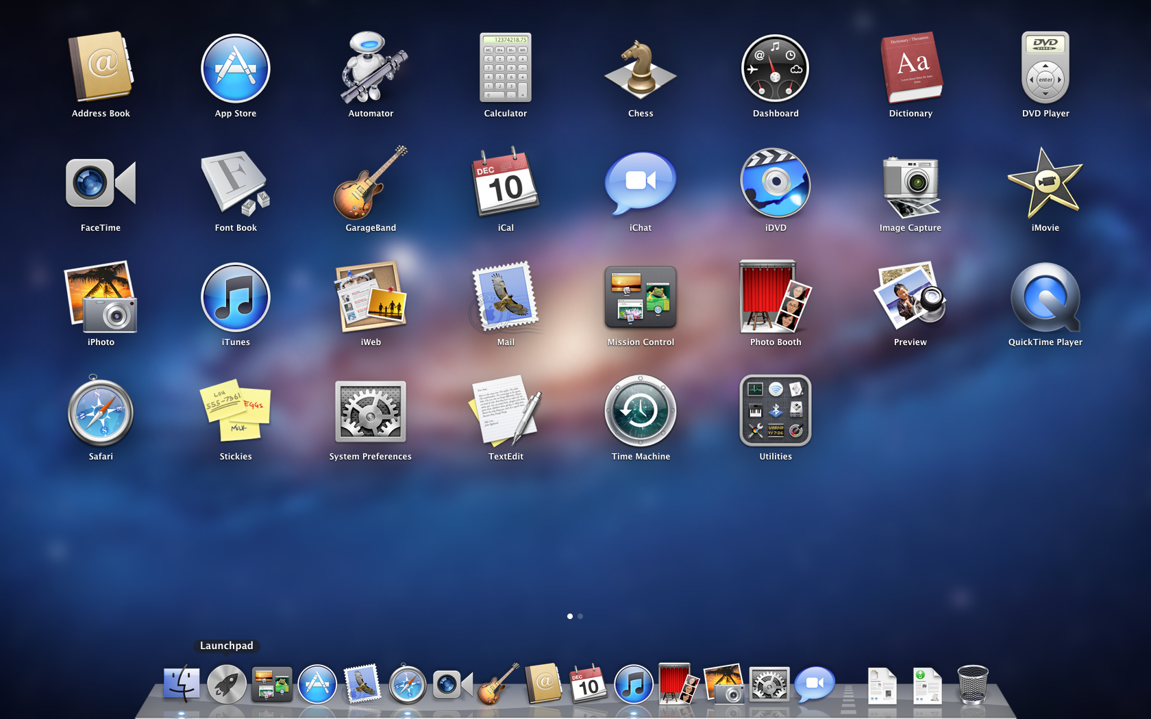 Macbook dock icons